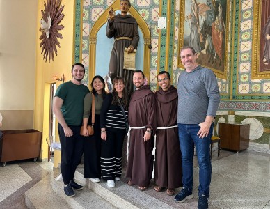 A visita de Enzo de Almeida Gallafassi, o milagre da canonização de Frei Galvão 