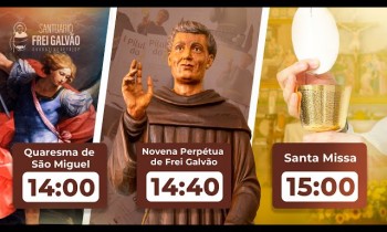 Quaresma de São Miguel, Novena Perpétua e Santa Missa - Santuário Frei Galvão - 16/08/2023