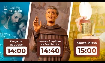anto terço, Novena Perpétua e Santa Missa - Santuário Frei Galvão - 29/01/2024