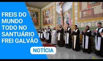 Freis do Governo Provincial e do Governo Geral da OFM visitam o Santuário Frei Galvão